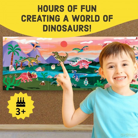 Dinosaur Park Sticker Play Reusable Activity Set [KSIĄŻKA]