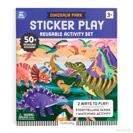 Dinosaur Park Sticker Play Reusable Activity Set [KSIĄŻKA]