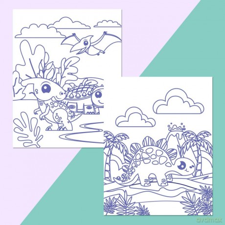 Dinosaurs ColourMeMagnet [KSIĄŻKA]