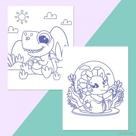 Dinosaurs ColourMeMagnet [KSIĄŻKA]