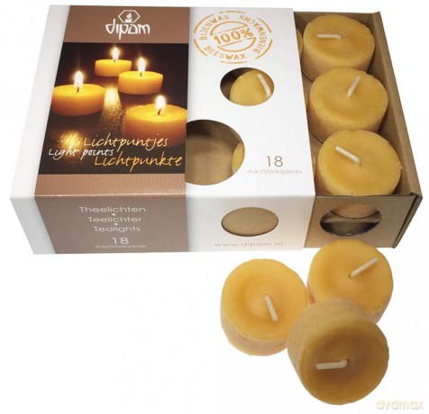 Dipam: Dipam - Bijenwas Waxinelichtje