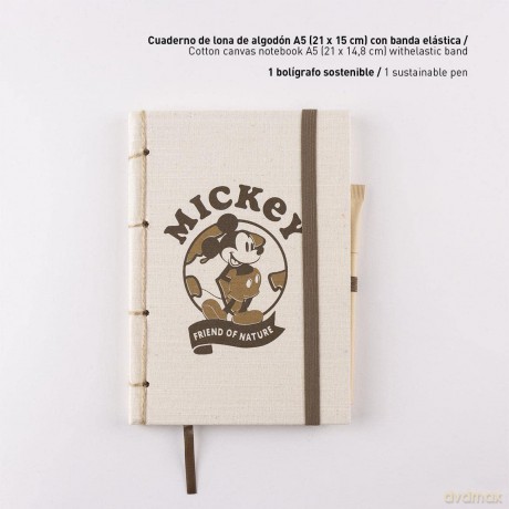 P.Derive: DISNEY - MICKEY - Notebook + Pencil Case