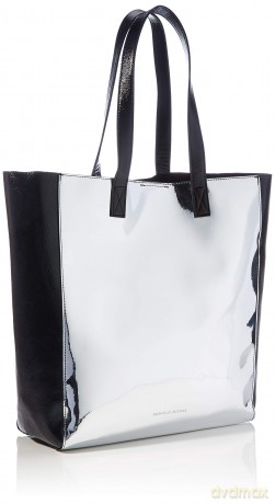 DISNEY - Silver Faux-Leather Bag Mickey