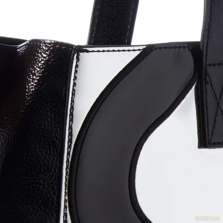 DISNEY - Silver Faux-Leather Bag Mickey