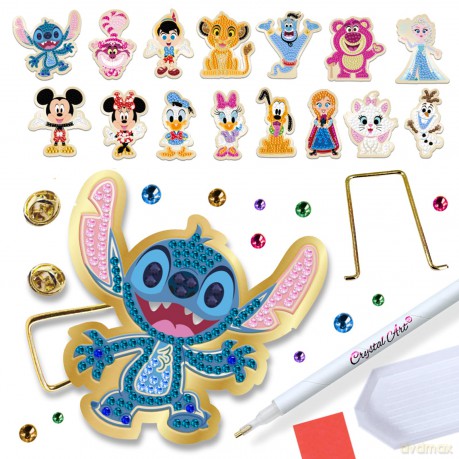 Disney Crystal Art Pin Badge - Blind Bag