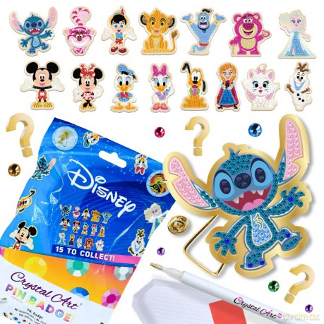 Disney Crystal Art Pin Badge - Blind Bag