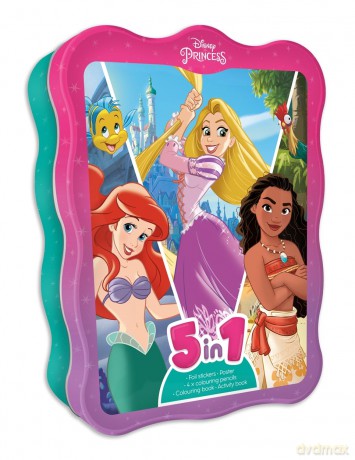 Disney Princess 5in1 Books Tin [KSIĄŻKA]