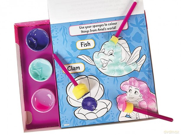 Disney Princess Sponge Art Book Paint Set [KSIĄŻKA]