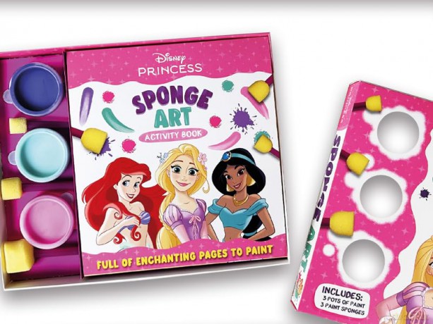 Disney Princess Sponge Art Book Paint Set [KSIĄŻKA]