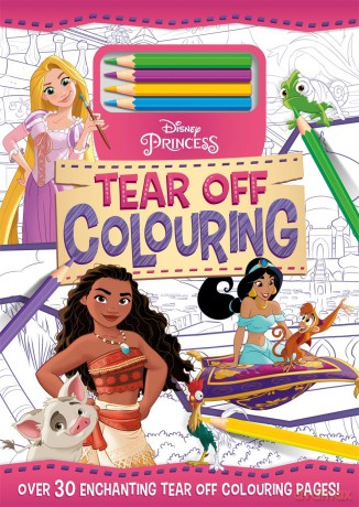 Disney Princess Tear Off Colouring [KSIĄŻKA]