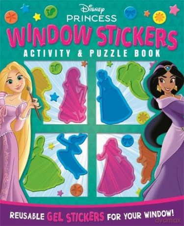 Disney Princess Window Stickers Activity Puzzle Book [KSIĄŻKA]