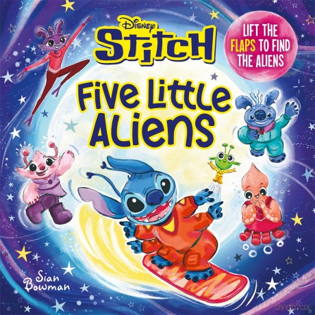 Disney Stitch Five Little Aliens A lifttheflap picture book [KSIĄŻKA]