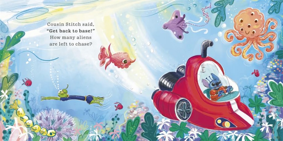 Disney Stitch Five Little Aliens A lifttheflap picture book [KSIĄŻKA]