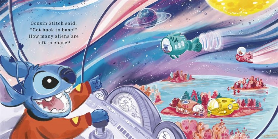 Disney Stitch Five Little Aliens A lifttheflap picture book [KSIĄŻKA]