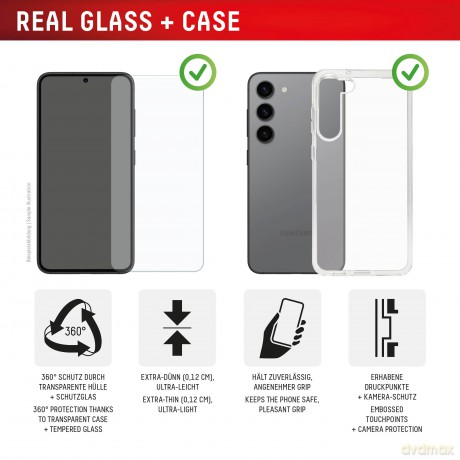 DISPLEX Real Glass MM+Case Samsung Galax