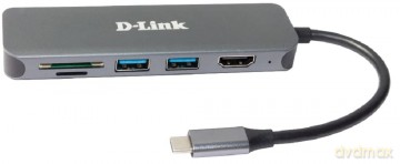 D-Link DUB-2327 6-in-1 USB-C Hub mit HD