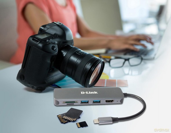 D-Link DUB-2327 6-in-1 USB-C Hub mit HD