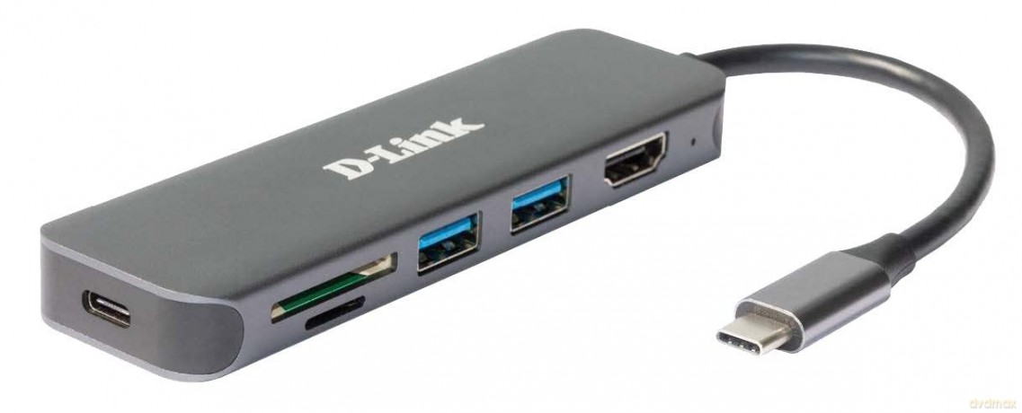 D-Link DUB-2327 6-in-1 USB-C Hub mit HD
