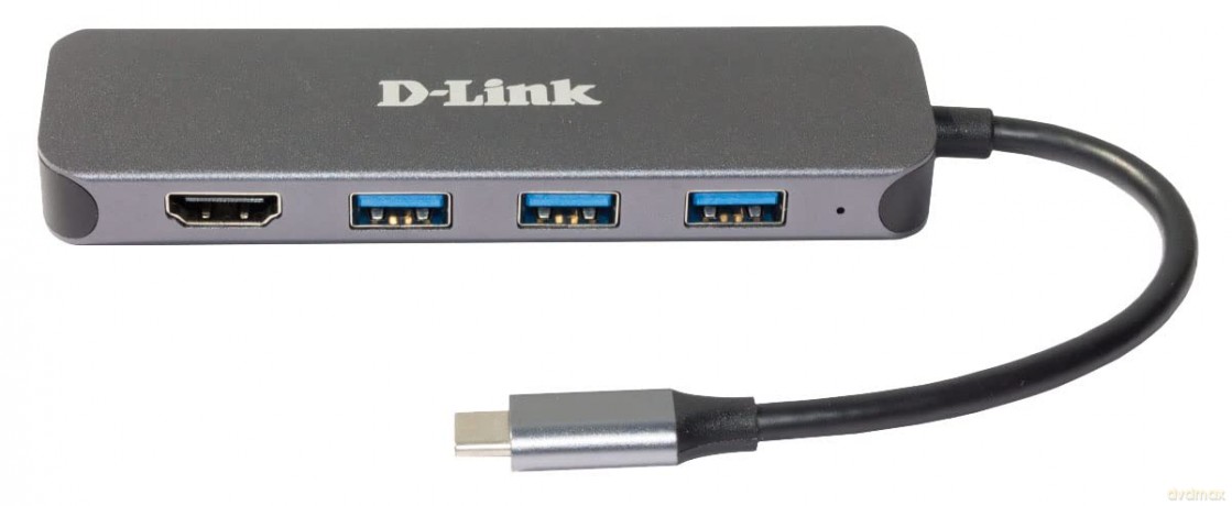 D-Link DUB-2333 5-in-1 USB-C Hub mit HD