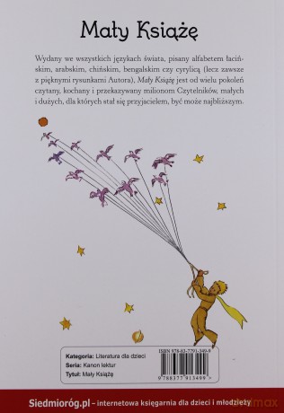 Mały Książę - Antoine De Saint-Exupery [KSIĄŻKA]
