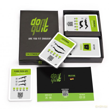 don't quit Fitness Kartenspiel