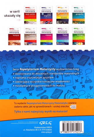 Matematyka Repetytorium Maturzysty [KSIĄŻKA]