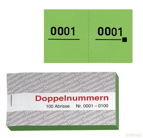 Doppelnummern grźn 01-500