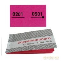 Doppelnummern rot 01-500