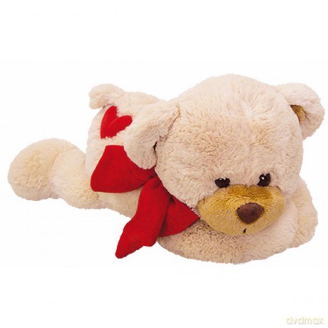 Miś Z Serduszkiem Leżący 55cm