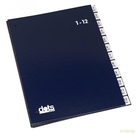 Dots Pultordner 1-12 blau