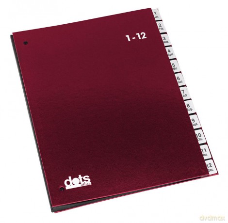 Dots Pultordner 1-12 rot