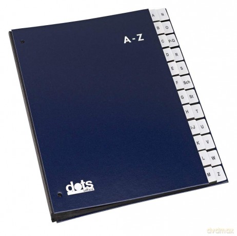 Dots Pultordner A-Z blau