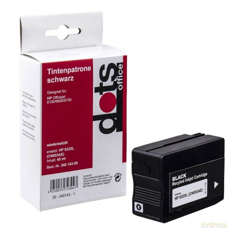 Dots Tinte ersetzt HP 932xl Bk