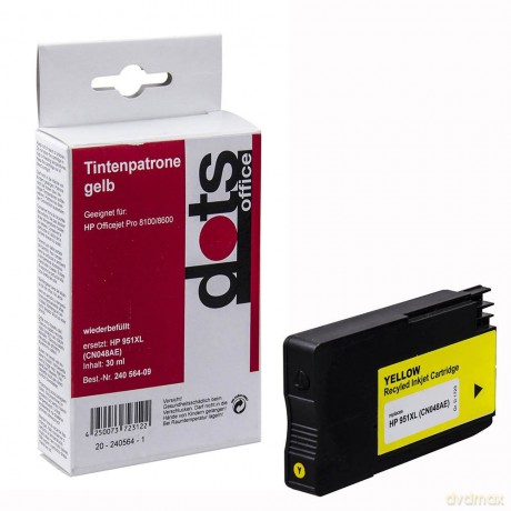 Dots Tinte ersetzt HP 951xl Y