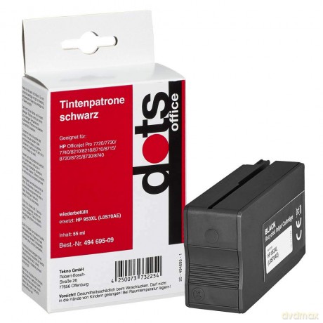 Dots Tinte ersetzt HP 953XL BK