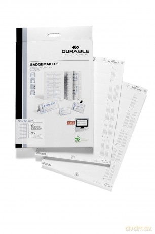 Durable: Dp Einsteckschild 3x6,5cm 360s
