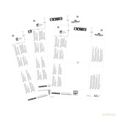 Durable: Dp Einsteckschild 52x100 40St.