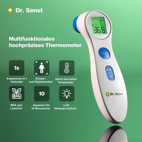 Dr. Senst Infrarot-Stirnthermometer wei