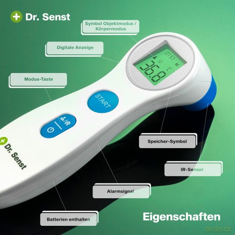 Dr. Senst Infrarot-Stirnthermometer wei