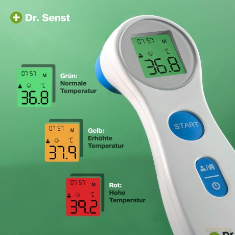 Dr. Senst Infrarot-Stirnthermometer wei