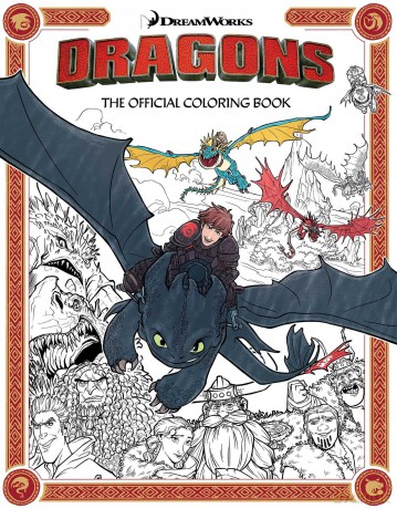DreamWorks Dragons The Official Coloring Book [KSIĄŻKA]