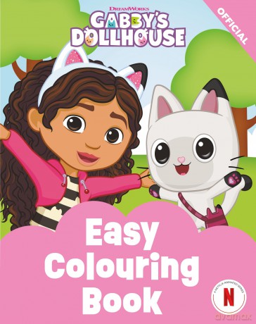 DreamWorks Gabbys Dollhouse Easy Colouring Book [KSIĄŻKA]