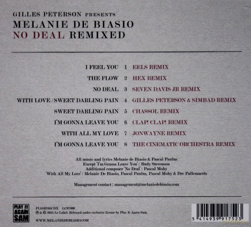 Melanie De Biasio: Gilles Peterson Presents : Melanie De Biasio - No Deal Remixed [CD]