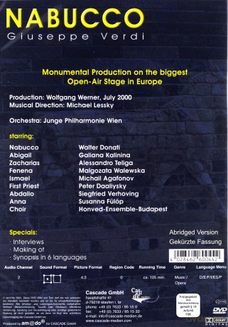 Giuseppe Verdi: Nabucco [DVD]