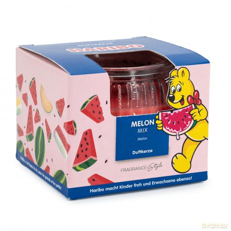 Duftkerze im Geschenkkarton Haribo Melon