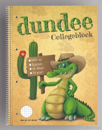 Dundee Collegeblock kar.A4 5st