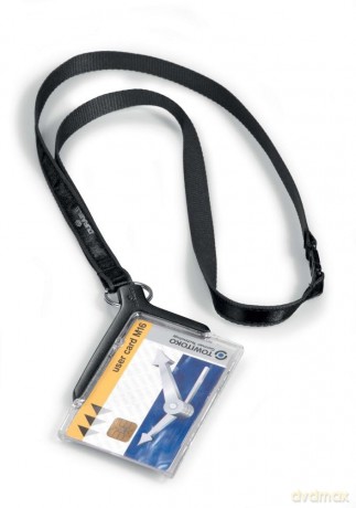 Durable: DURABLE Ausweishalter mit Textilband tr
