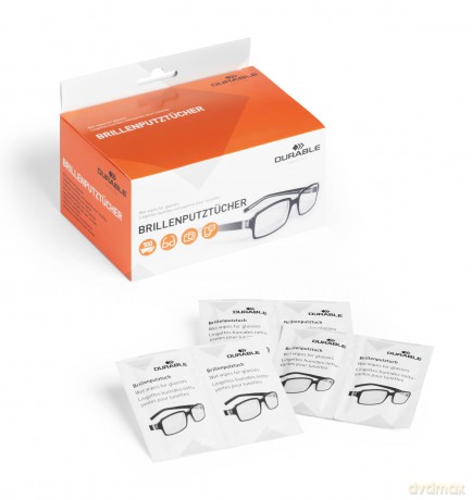 DURABLE Brillenputztźcher feucht 100 Stź