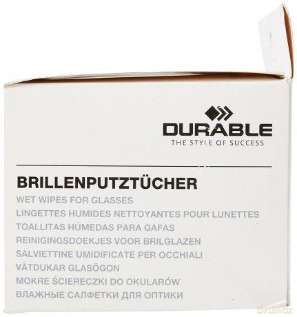 DURABLE Brillenputztźcher feucht 100 Stź