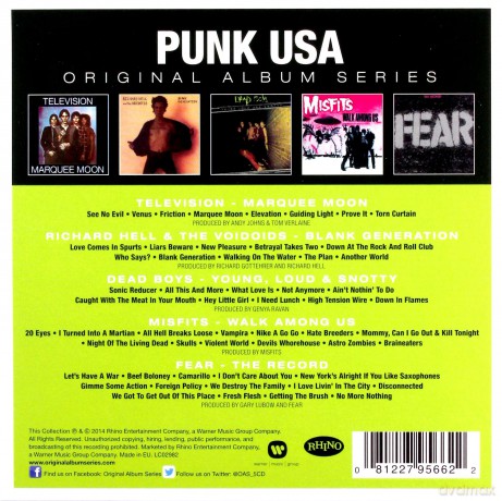 Punk Usa: Original Album Series [BOX] [5CD]